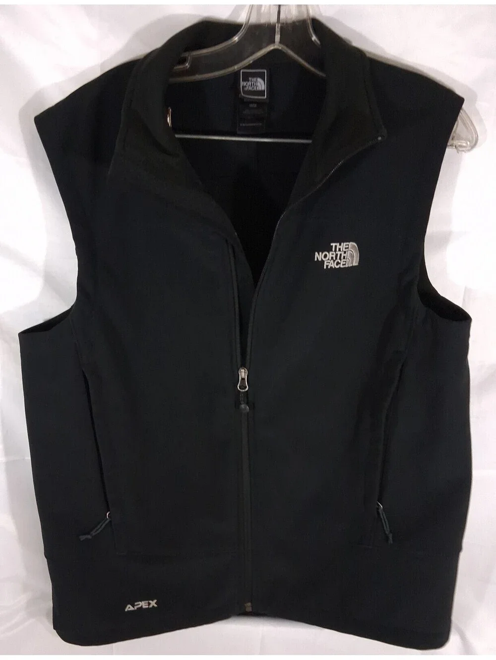 The NORTH Face APEX Black Vest Mens Size M/M Zipper 25